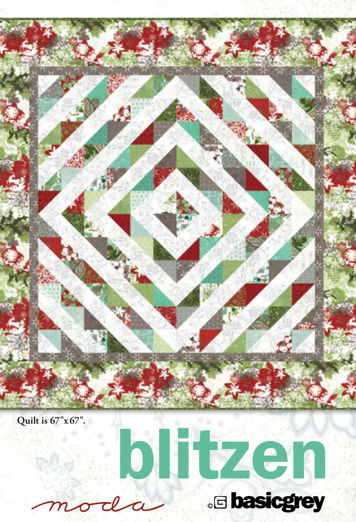 Blitzen, a Basic Grey | Moda Fabrics, FREE PATTERN