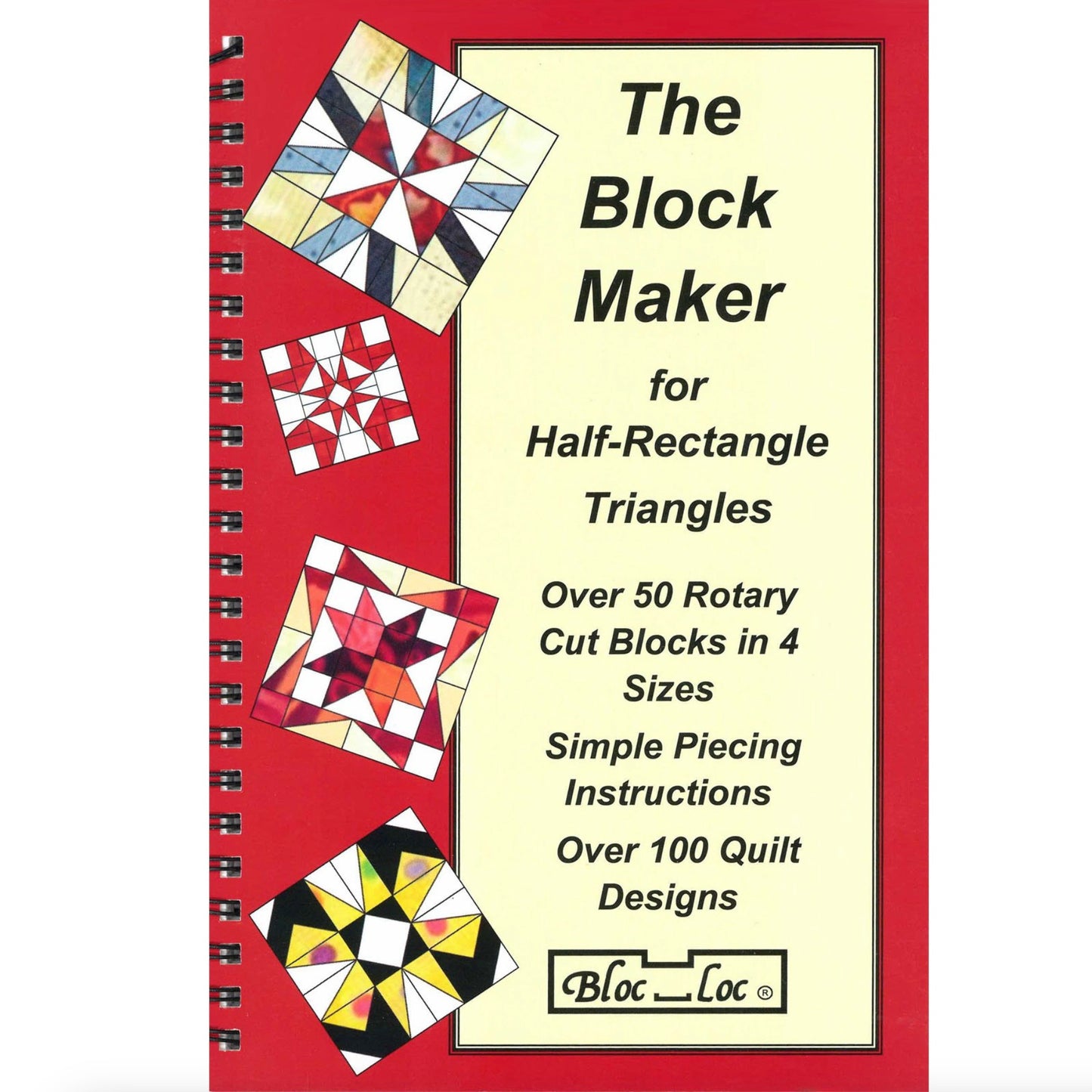 Bloc Loc Maker 1, Half Rectangle Book, by Janna Thomas, 50 Blocks!