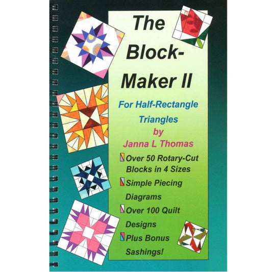 Bloc Loc Maker 2, Half Rectangle Book, by Janna Thomas, 50 Blocks!