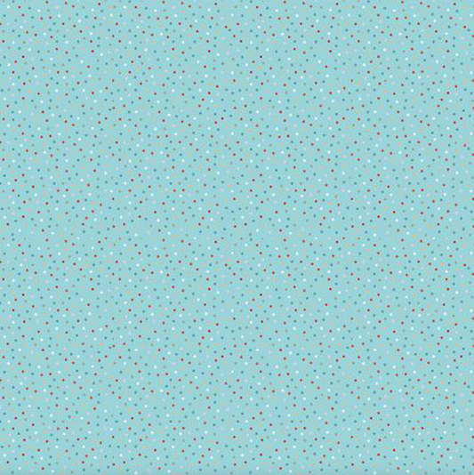 Country Confetti, Blue Lagoon Lt Teal, sold by the 1/2 yard, CC20192 - Good Vibes Quilt Shop