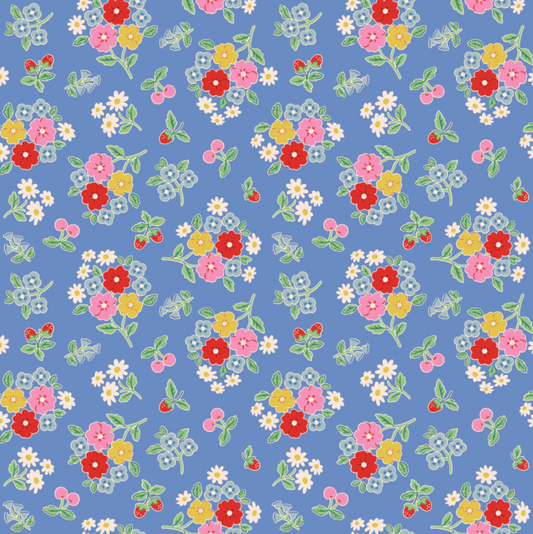 Bluebells and Buttercups, Bluebells and Buttercups Periwinkle, BL26861, Sold by the 1/2 Yard, PREORDER