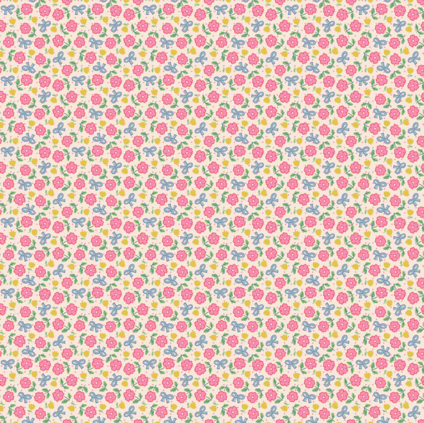 Bluebells and Buttercups, Hey Darlin Pink, BL26867, Sold by the 1/2 Yard, PREORDER