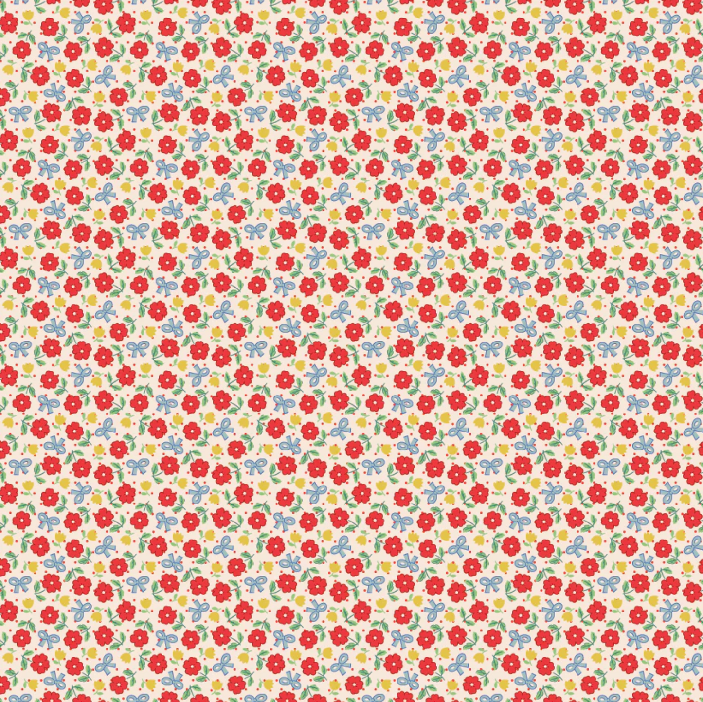 Bluebells and Buttercups, Hey Darlin Red, BL26868, Sold by the 1/2 Yard, PREORDER