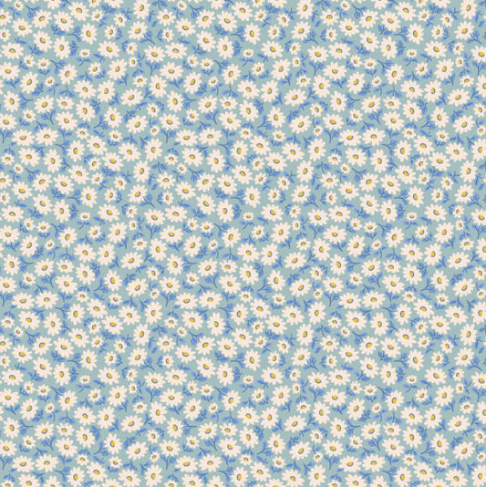 Bluebells and Buttercups, Sugar Daisy Sky, BL26865, Sold by the 1/2 Yard, PREORDER