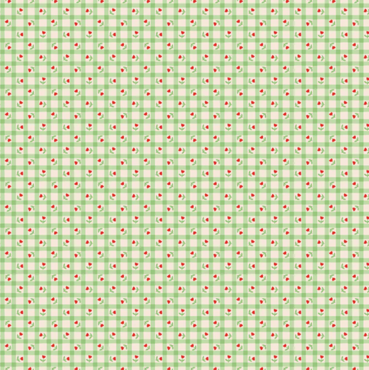 Bluebells and Buttercups, Tulip Kisses Mint, BL26876, Sold by the 1/2 Yard, PREORDER