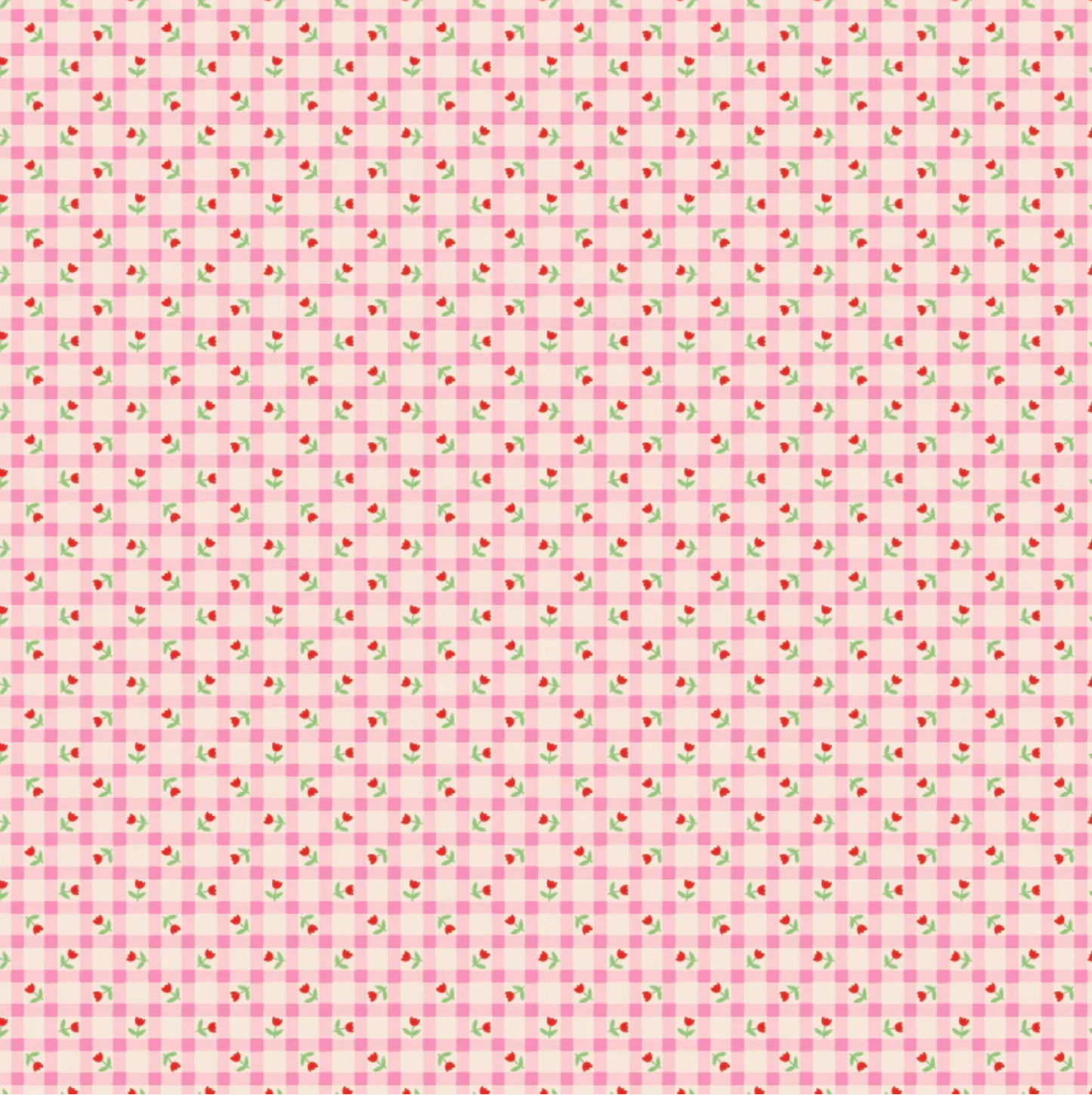 Bluebells and Buttercups, Tulip Kisses Pink, BL26877, Sold by the 1/2 Yard, PREORDER - Good Vibes Quilt Shop
