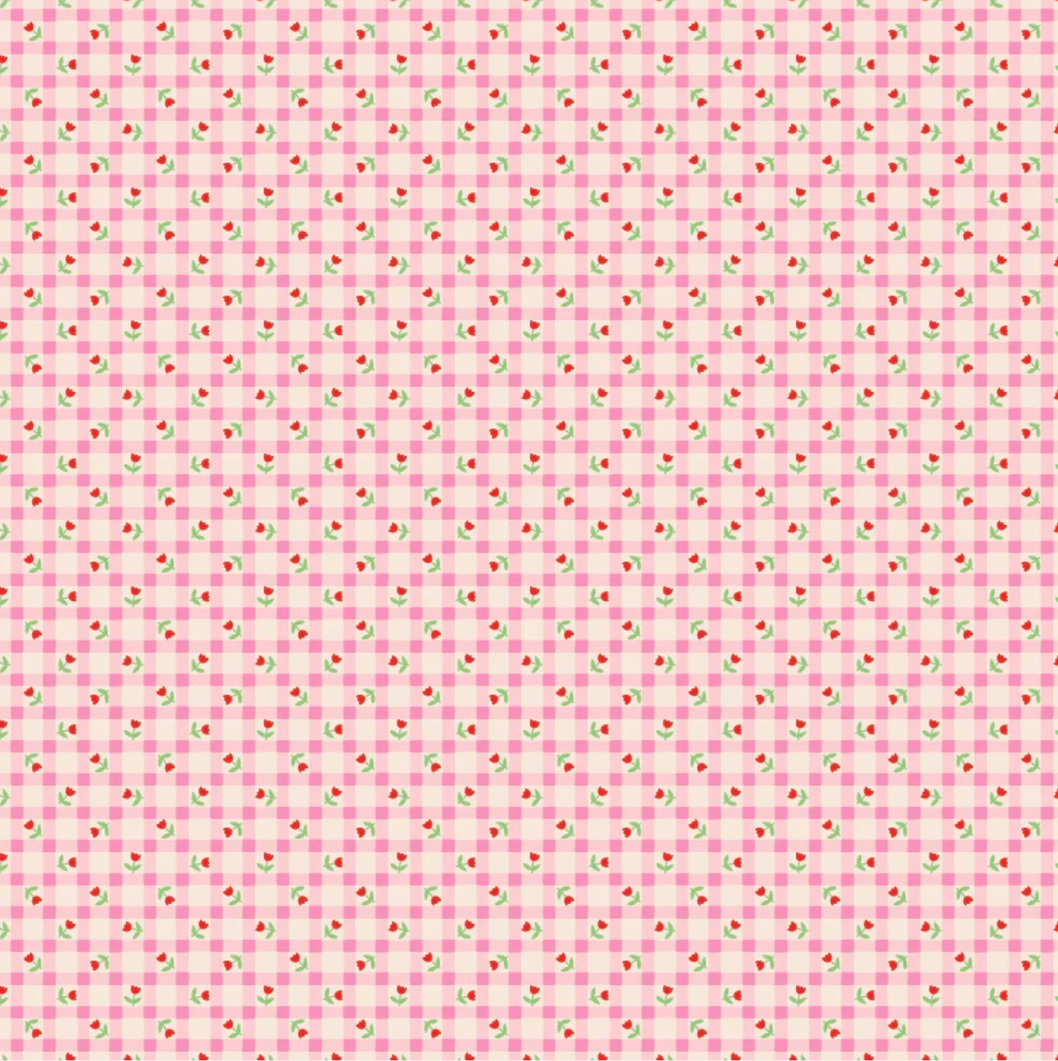 Bluebells and Buttercups, Tulip Kisses Pink, BL26877, Sold by the 1/2 Yard, PREORDER - Good Vibes Quilt Shop