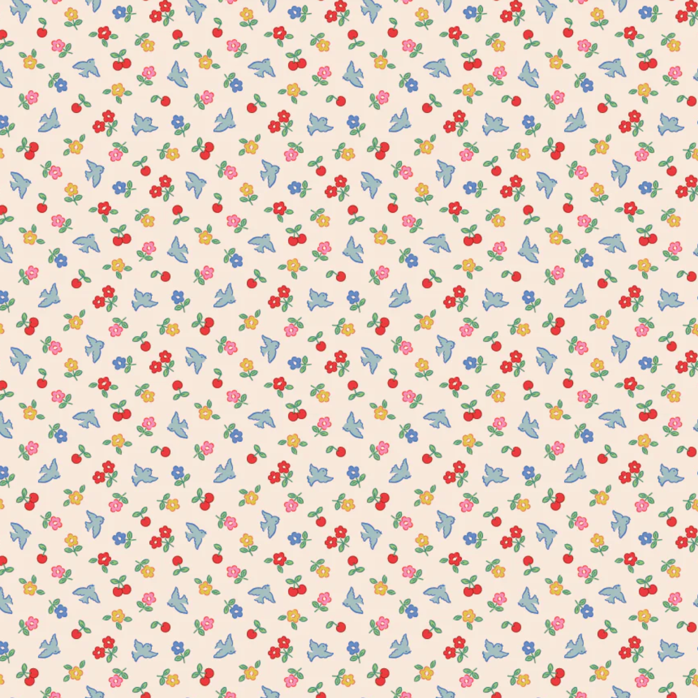 Bluebells and Buttercups, Cheery Bluebird Sky, BL26874, Sold by the 1/2 Yard, PREORDER - Good Vibes Quilt Shop