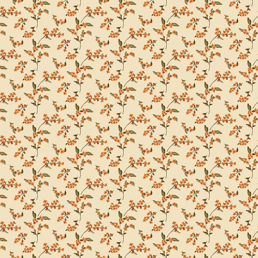 Bountiful Fabric, Bittersweet C17865 Ivory, Sold by the 1/2 Yard, PREORDER - Good Vibes Quilt Shop