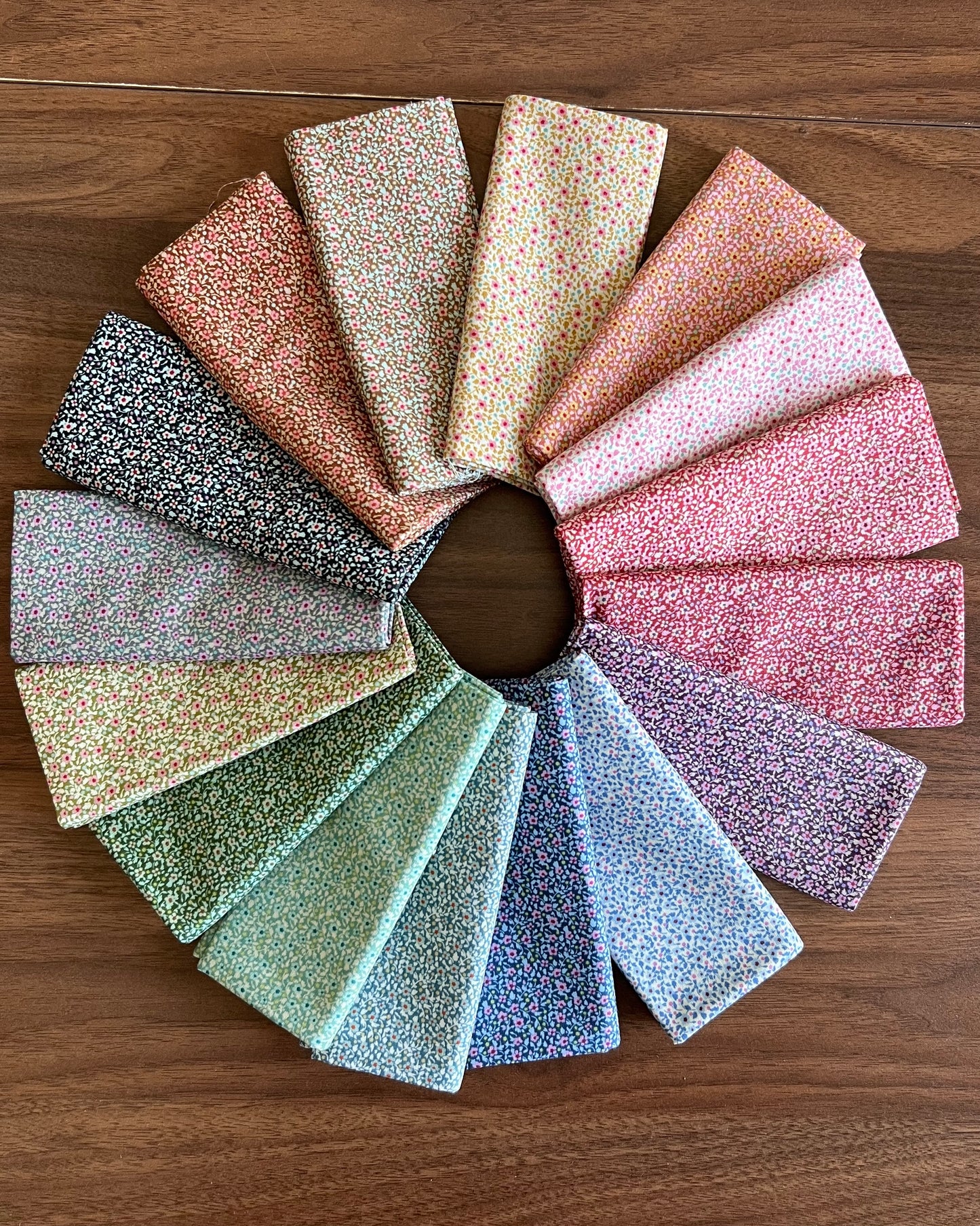 Brie Basics by Tilda Fabrics, Fat Quarter Bundle of 16 different fabrics