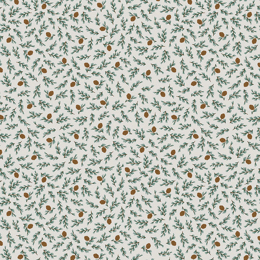 Camp Woodland, C10464 White, sold by the 1/2 yard