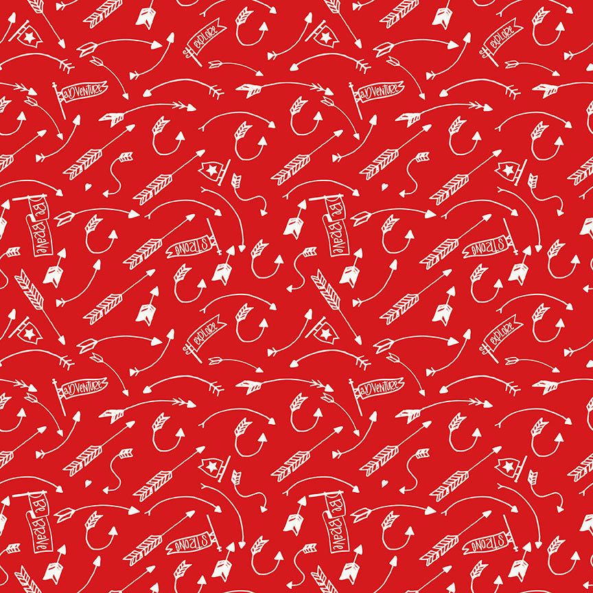 Into the Woods,  C11396 Red, sold by the 1/2 yard