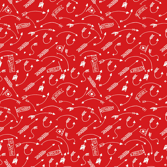 Into the Woods,  C11396 Red, sold by the 1/2 yard