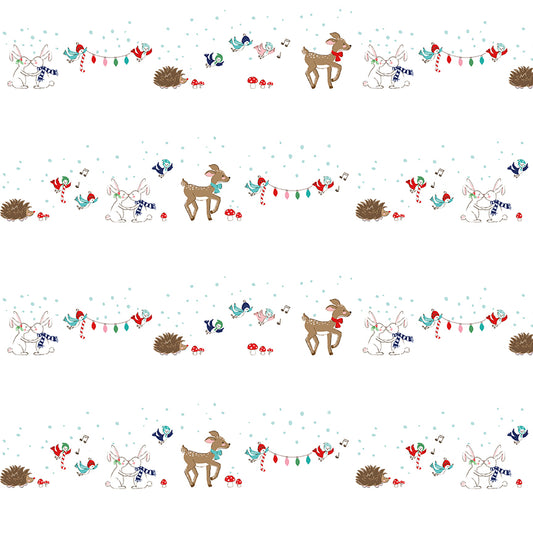 Pixie Noel 2 by Tasha Noel a Riley Blake Designs Collection, White Animals, Sold by the 1/2 yard - Good Vibes Quilt Shop