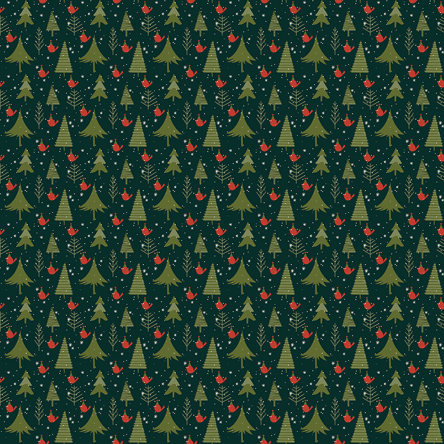 Christmas is in Town, C14744-Forest Trees, sold by the 1/2 yard, PREORDER - Good Vibes Quilt Shop