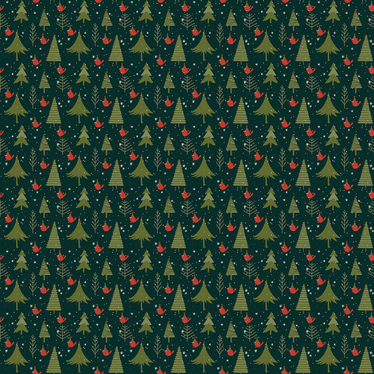 Christmas is in Town, C14744-Forest Trees, sold by the 1/2 yard, PREORDER - Good Vibes Quilt Shop