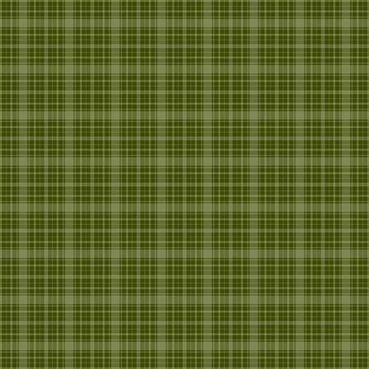 Christmas is in Town, C14746-Green Plaid, sold by the 1/2 yard, PREORDER - Good Vibes Quilt Shop