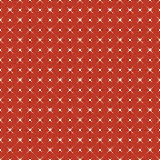 Christmas is in Town, C14747-Red Stars, sold by the 1/2 yard, PREORDER - Good Vibes Quilt Shop