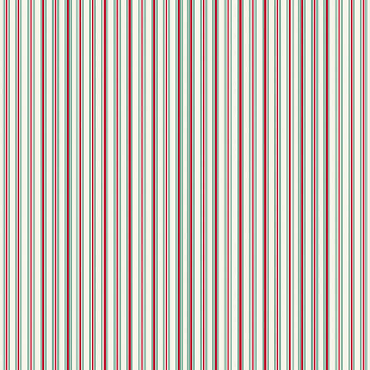 Merry Little Christmas, by My Mind's Eye, C14847 Cream Stripes - Good Vibes Quilt Shop