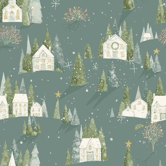 Magical Wonderland, designed by Lisa Audit, C14940-Winter Home Sweet Home, sold by the 1/2 yard, PREORDER - Good Vibes Quilt Shop