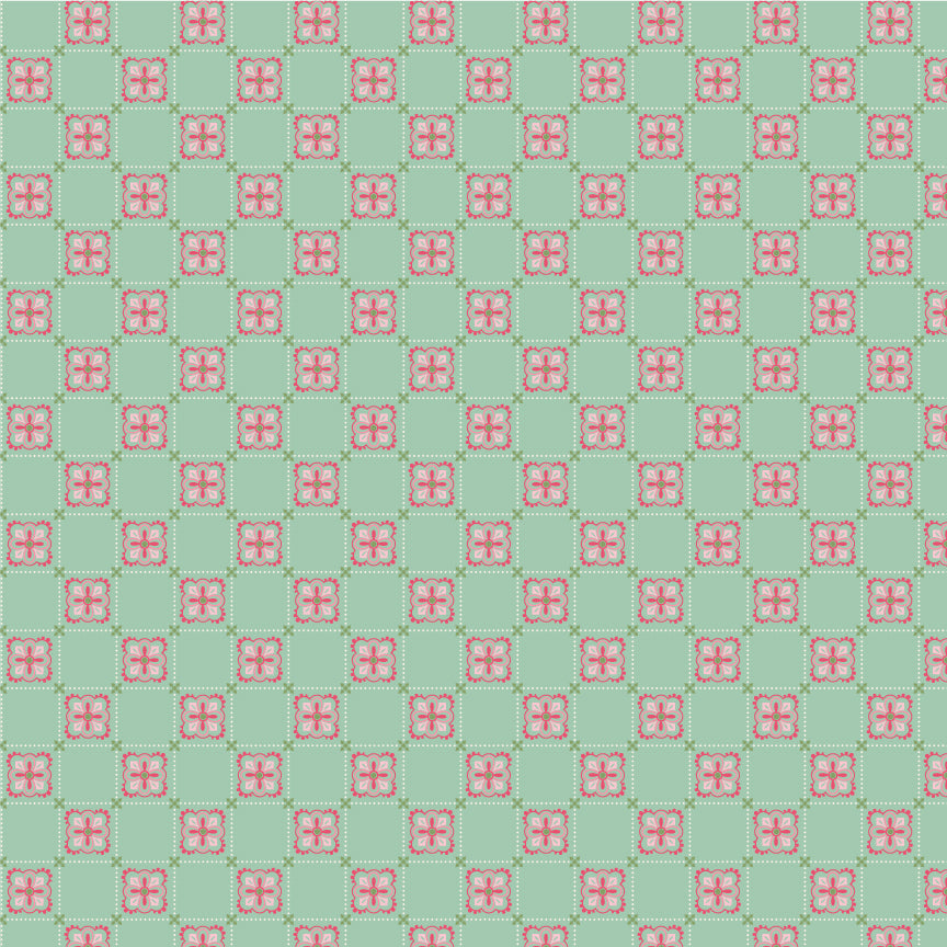 Cuckoo Christmas Fabric by Lori Woods for Poppie Cotton | Winter Folkart Green CH271221 | Sold by the 1/2 Yard | PREORDER!