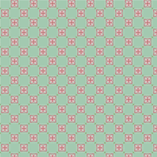 Cuckoo Christmas Fabric by Lori Woods for Poppie Cotton | Winter Folkart Green CH271221 | Sold by the 1/2 Yard | PREORDER!
