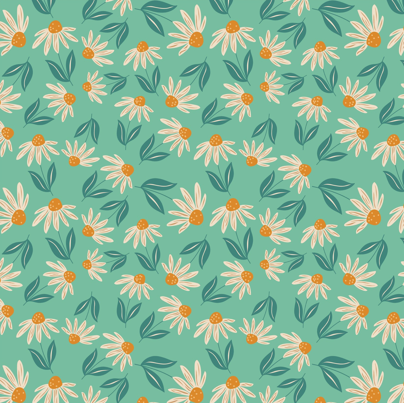 Calico Cowgirls, Big Sunnies Teal, CW24829, sold by 1/2 yard, *PREORDER