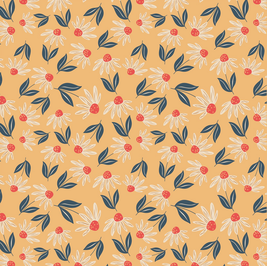 Calico Cowgirls, Big Sunnies Yellow, CW24831, sold by 1/2 yard, *PREORDER - Good Vibes Quilt Shop