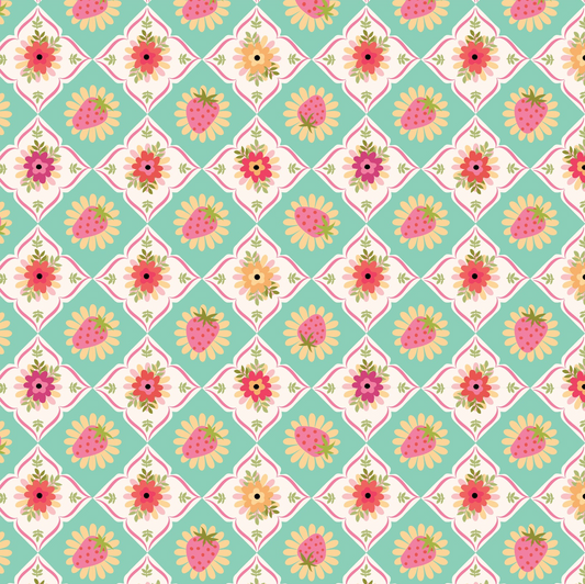 Calico Cowgirls, Feeling Quilty Mint, CW24826, sold by 1/2 yard, *PREORDER