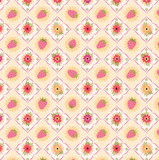 Calico Cowgirls, Feeling Quilty Yellow, CW24828, sold by 1/2 yard, *PREORDER