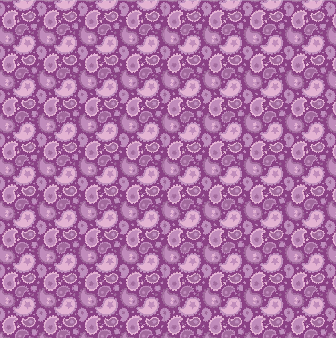 Calico Cowgirls, Paisley & Poppy Purple, CW24822, sold by 1/2 yard, *PREORDER - Good Vibes Quilt Shop