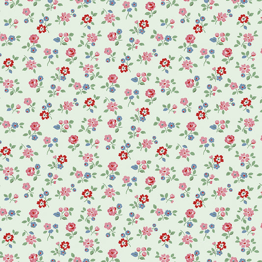 Cath Kidston, Arlington Ditzy, C18373-Mist, Sold by the 1/2 Yard, PREORDER