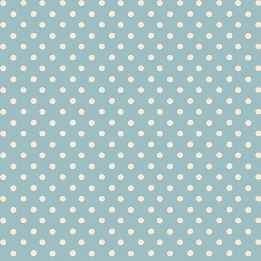 Cath Kidston, Button Spot, C18374-Blue, Sold by the 1/2 Yard, PREORDER