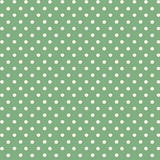 Cath Kidston, Button Spot, C18374-Green, Sold by the 1/2 Yard, PREORDER