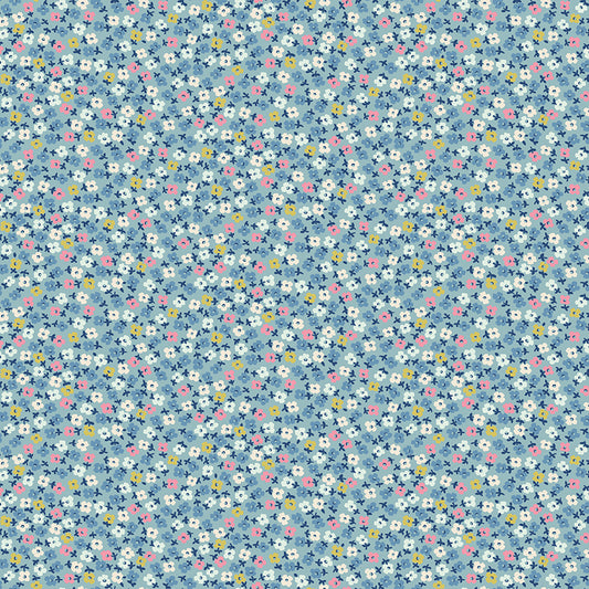 Cath Kidston, Teeny One, C18376-Blue, Sold by the 1/2 Yard, PREORDER