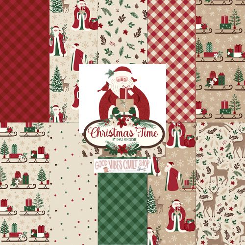 Christmas Time, Plaid C17824 Red, Sold by the 1/2 Yard, PREORDER - Good Vibes Quilt Shop