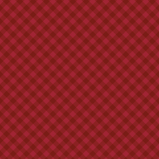 Christmas Time, Plaid C17824 Red, Sold by the 1/2 Yard, PREORDER - Good Vibes Quilt Shop