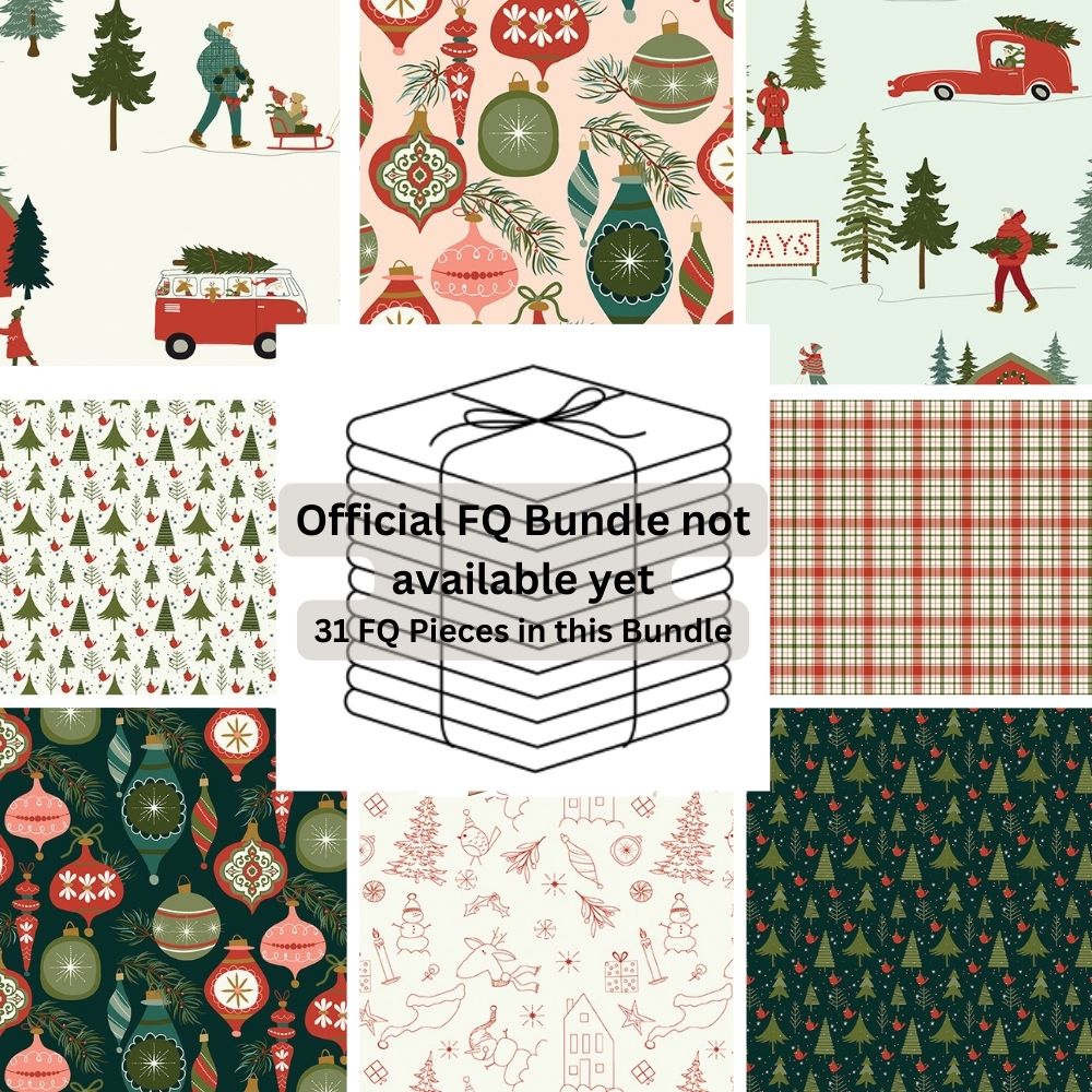 Christmas is in Town, designed by Sandy Gervais, Fat Quarter Bundle, 31 skus, PREORDER - Good Vibes Quilt Shop