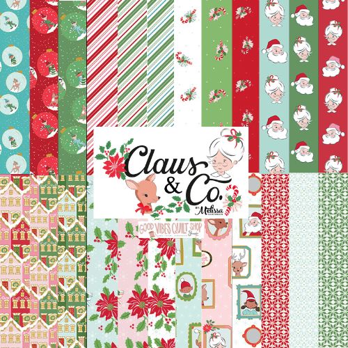 Claus and Co, Fat Quarter Bundle, 24 Pieces, PREORDER! - Good Vibes Quilt Shop