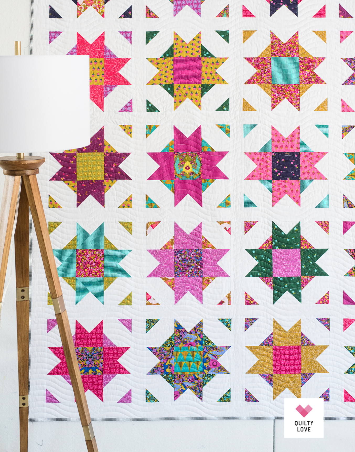 COMPASS STAR Quilty Love Pattern by Emily Dennis #124 - Good Vibes Quilt Shop