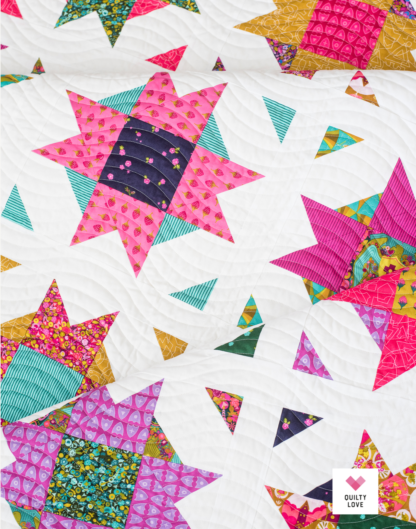 COMPASS STAR Quilty Love Pattern by Emily Dennis #124