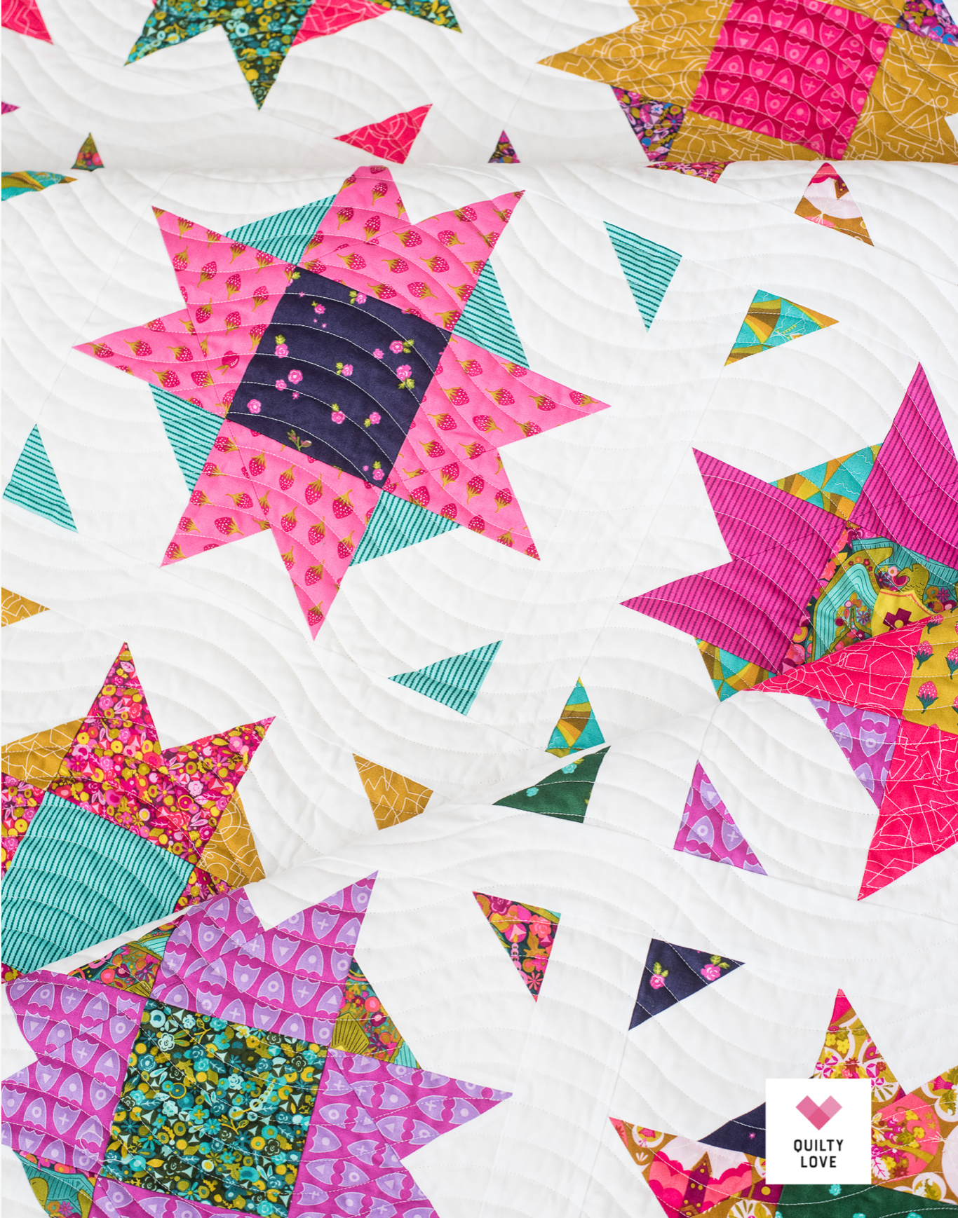 COMPASS STAR Quilty Love Pattern by Emily Dennis #124 - Good Vibes Quilt Shop