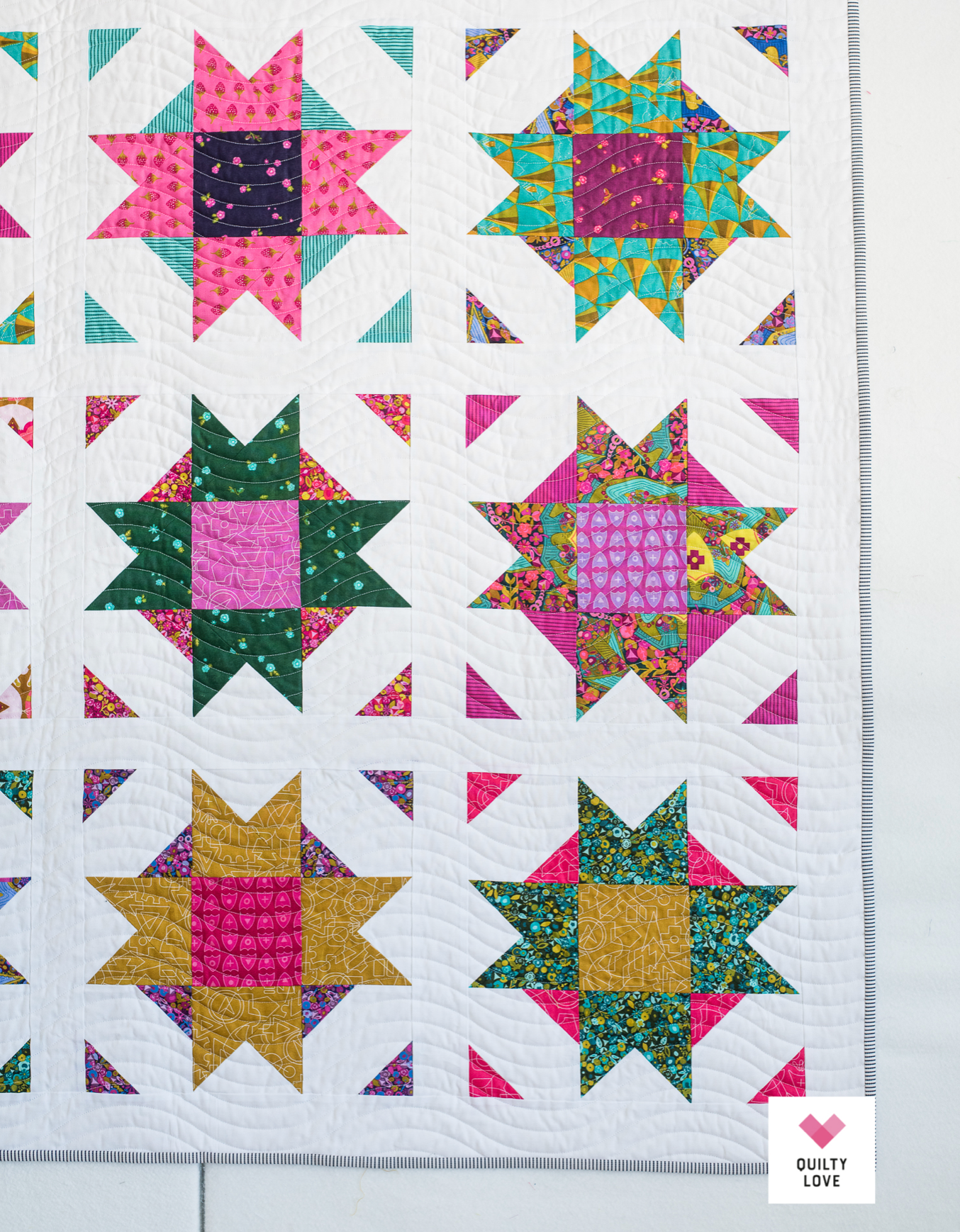 COMPASS STAR Quilty Love Pattern by Emily Dennis #124 - Good Vibes Quilt Shop