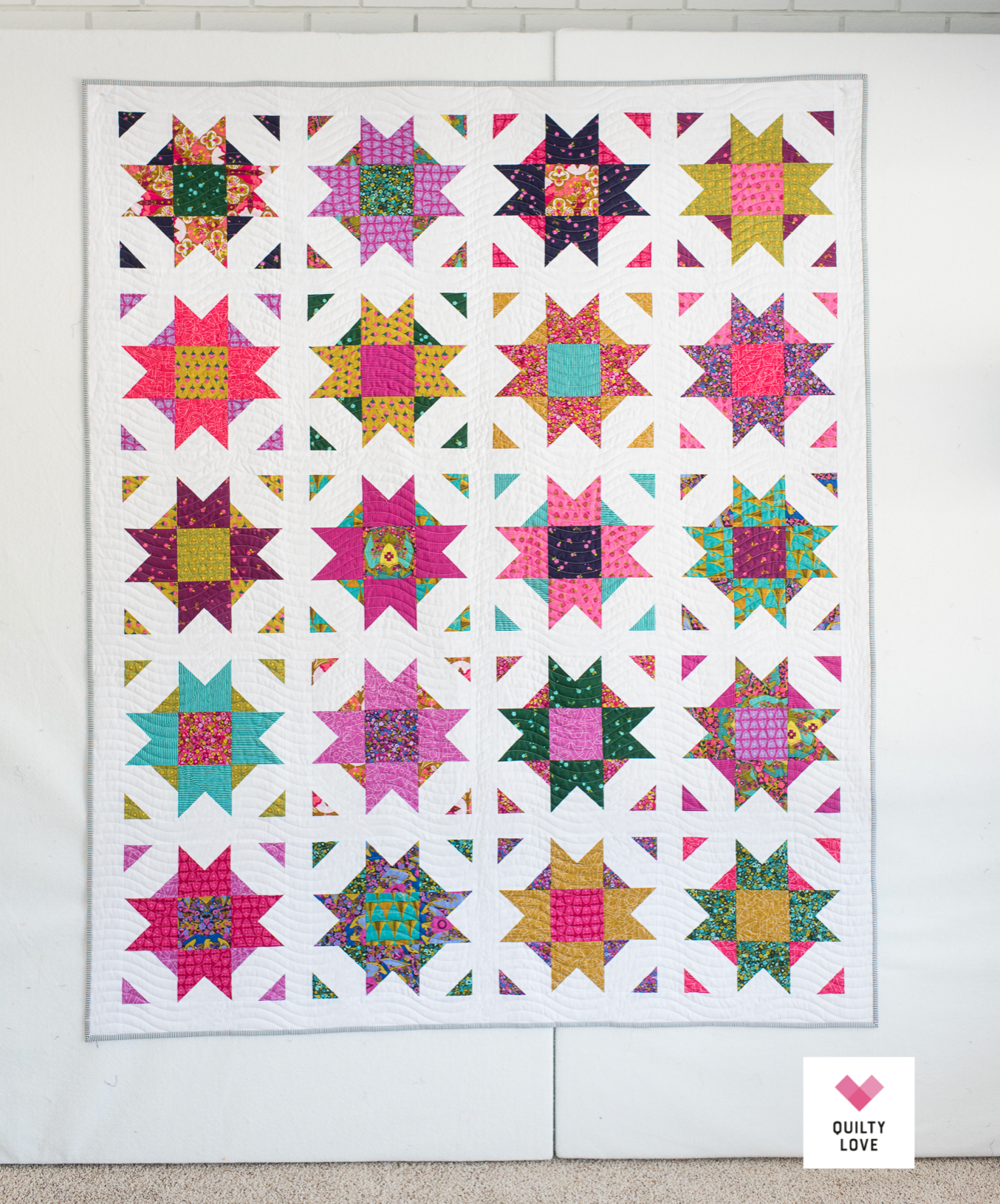 COMPASS STAR Quilty Love Pattern by Emily Dennis #124 - Good Vibes Quilt Shop