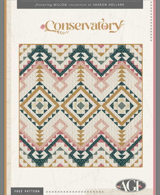 Conservatory Quilt, an Art Gallery Fabrics FREE Pattern