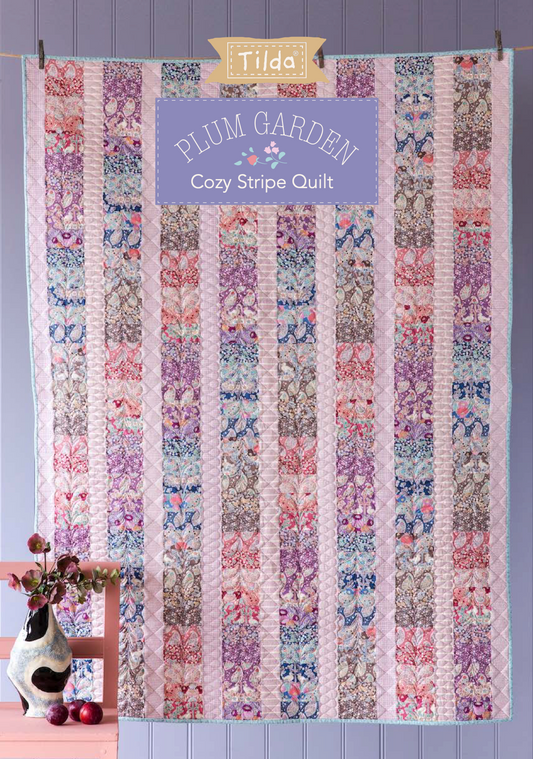 Cosy Stripe Quilt, a Tilda World FREE Pattern