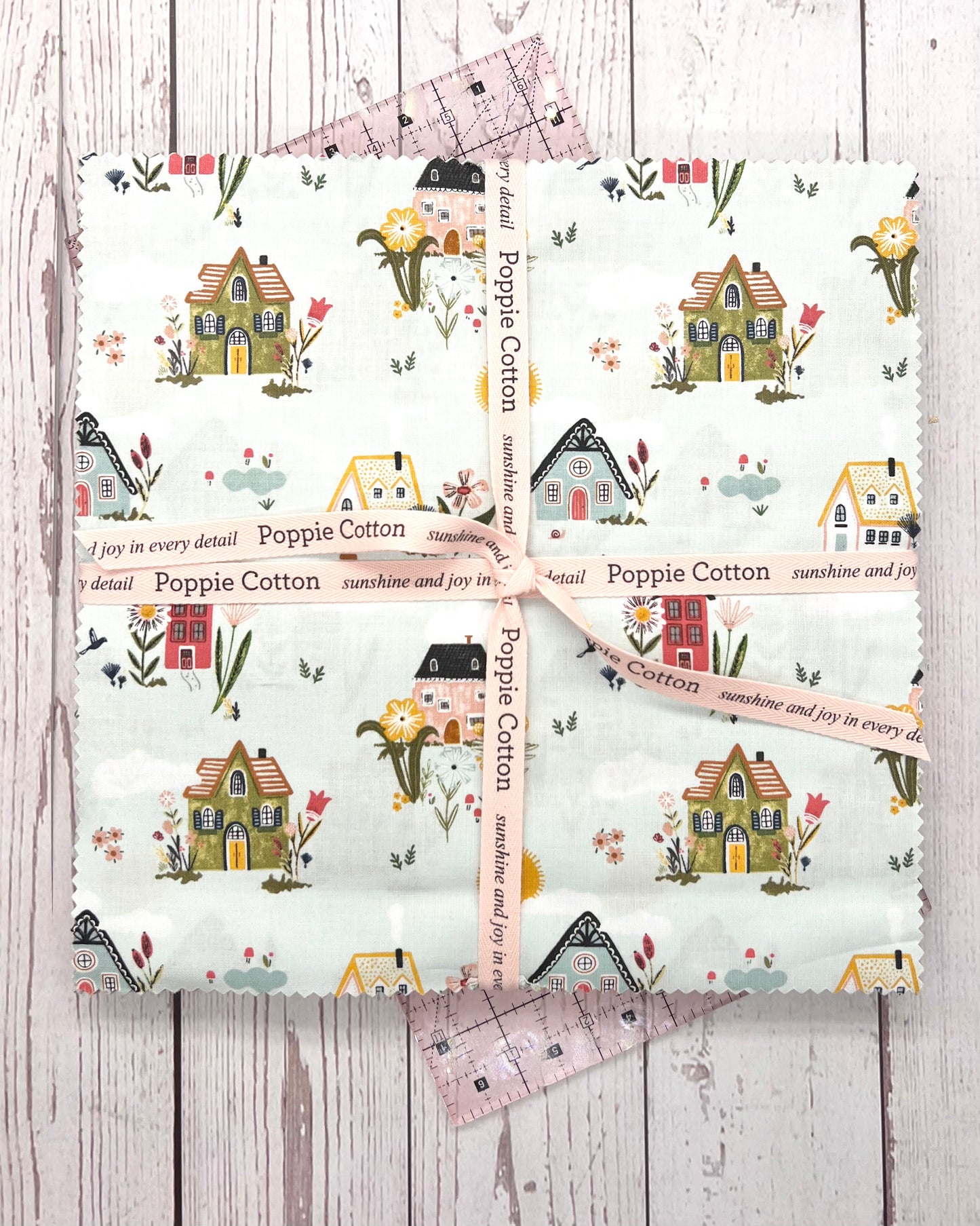 Cottage Charm, 10inch Stacker, 21 prints, 42 pieces - Good Vibes Quilt Shop