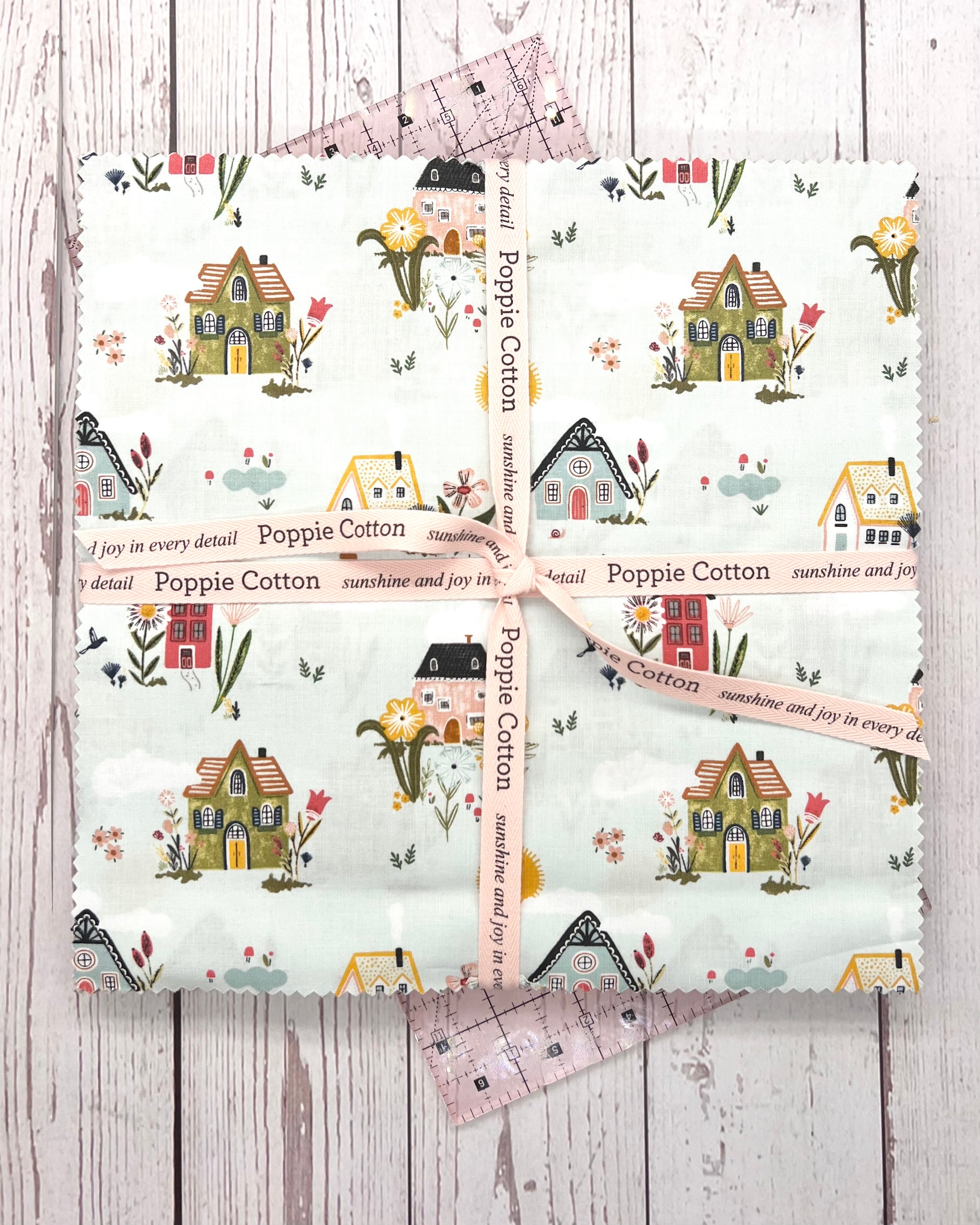 Cottage Charm, 10inch Stacker, 21 prints, 42 pieces - Good Vibes Quilt Shop