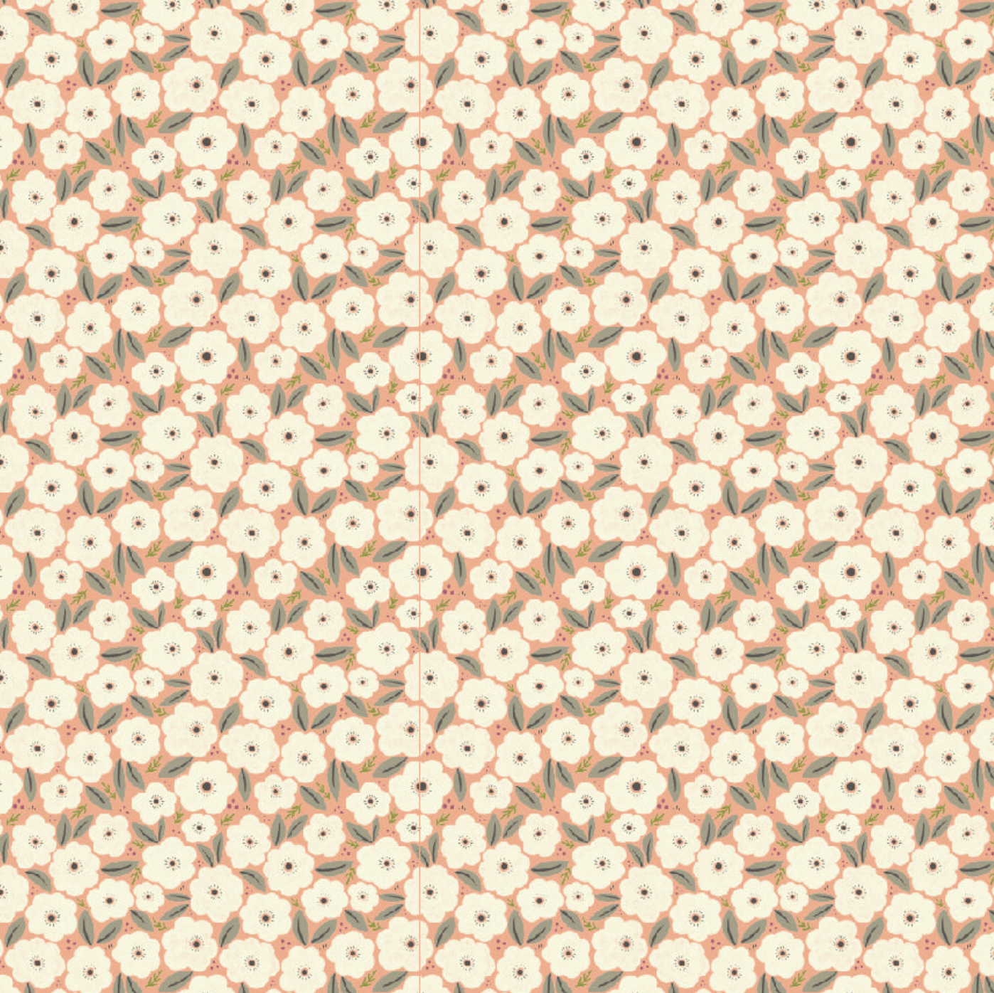 Cottage Charm, Always Anemone Peach, CH24752, sold by the 1/2 yard, *PREORDER