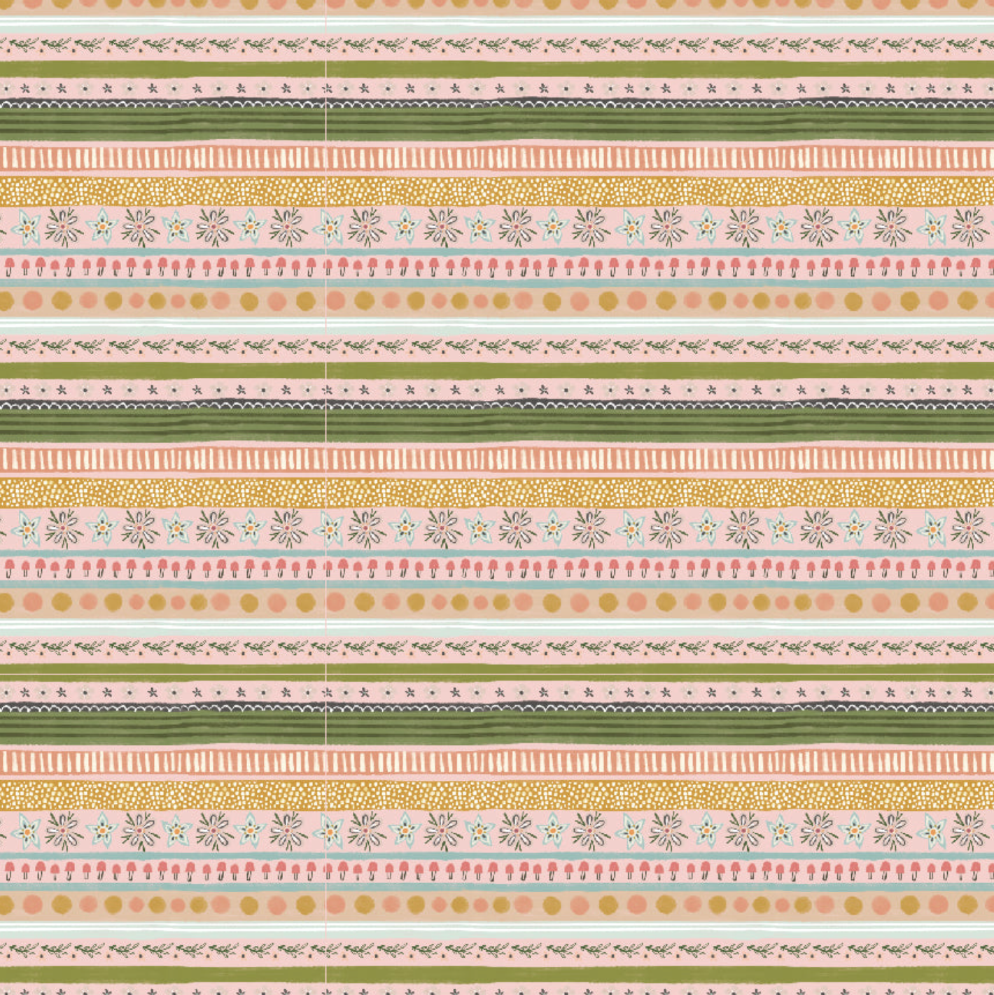 Cottage Charm, Garden Stripe Peach, CH24759, sold by the 1/2 yard, *PREORDER - Good Vibes Quilt Shop